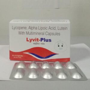 Lyvit-Plus Lycopene, alpha lipoic acid, lutein with multimineral capsules